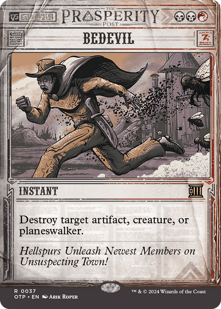 Bedevil [Outlaws of Thunder Junction: Breaking News] | Jomio and Rueliete's Cards and Comics