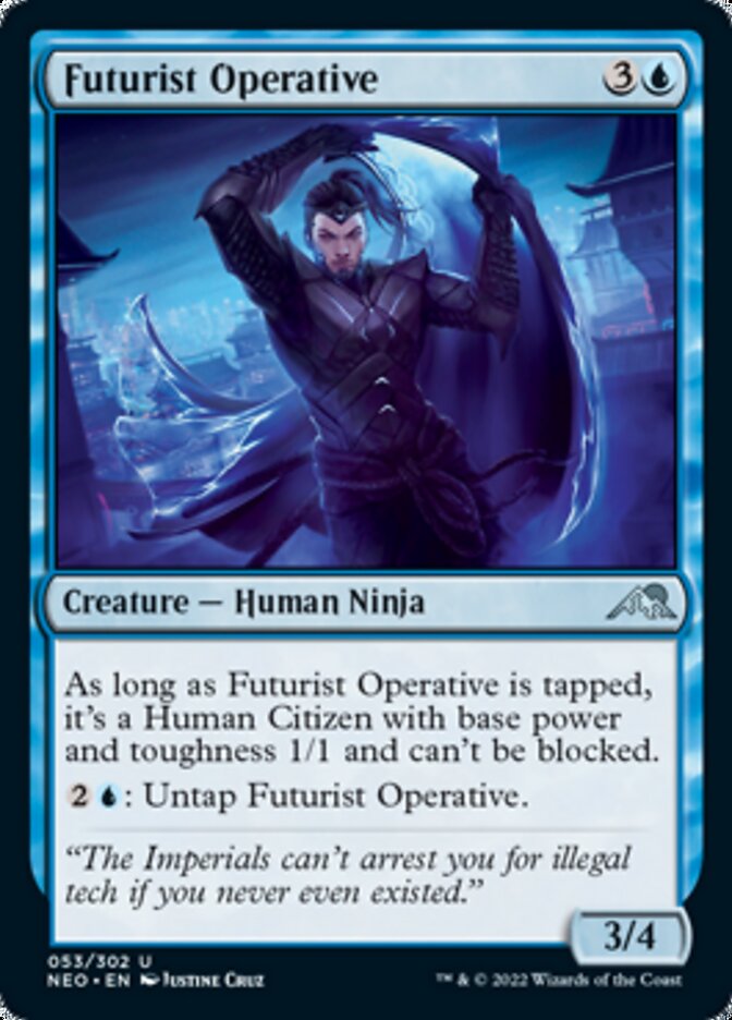 Futurist Operative [Kamigawa: Neon Dynasty] | Jomio and Rueliete's Cards and Comics