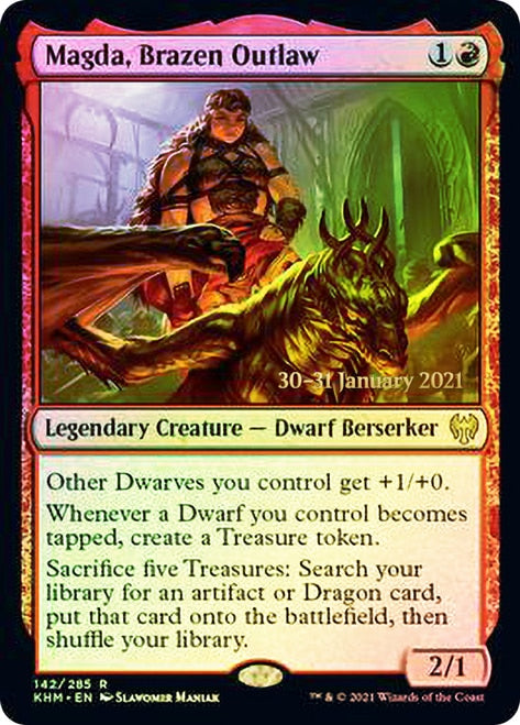 Magda, Brazen Outlaw [Kaldheim Prerelease Promos] | Jomio and Rueliete's Cards and Comics