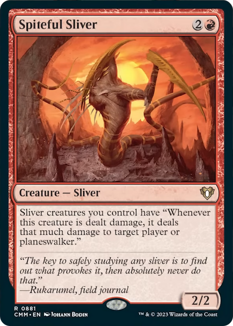 Spiteful Sliver [Commander Masters] | Jomio and Rueliete's Cards and Comics