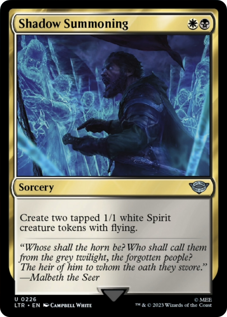 Shadow Summoning [The Lord of the Rings: Tales of Middle-Earth] | Jomio and Rueliete's Cards and Comics
