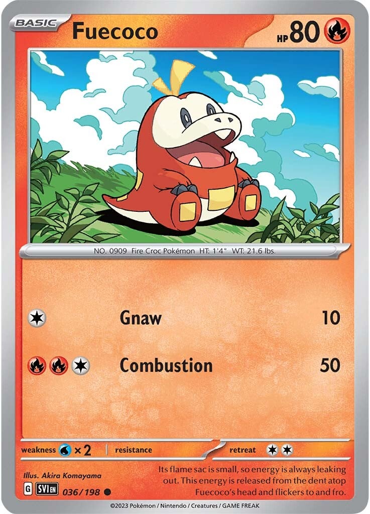 Fuecoco (036/198) [Scarlet & Violet: Base Set] | Jomio and Rueliete's Cards and Comics