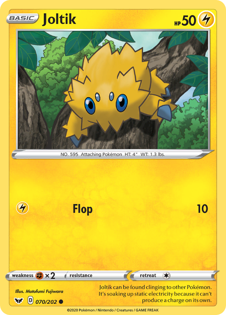 Joltik (070/202) [Sword & Shield: Base Set] | Jomio and Rueliete's Cards and Comics