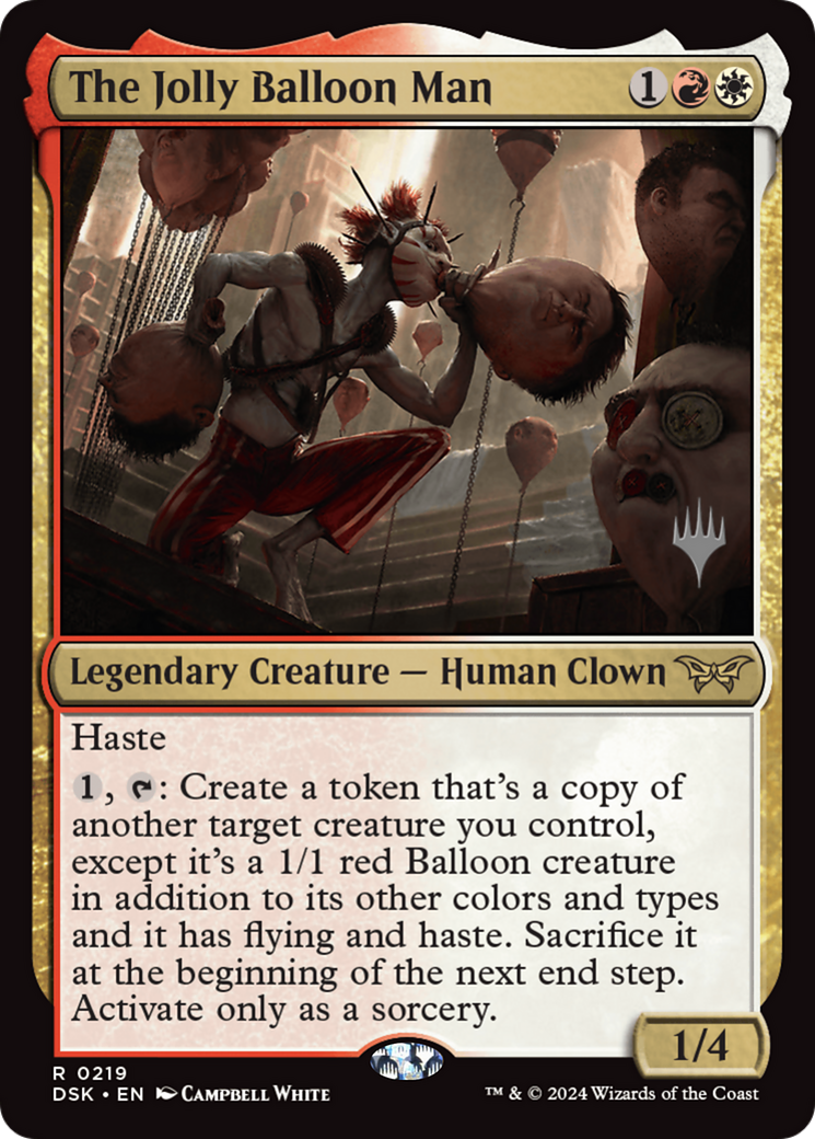 The Jolly Balloon Man (Promo Pack) [Duskmourn: House of Horror Promos] | Jomio and Rueliete's Cards and Comics