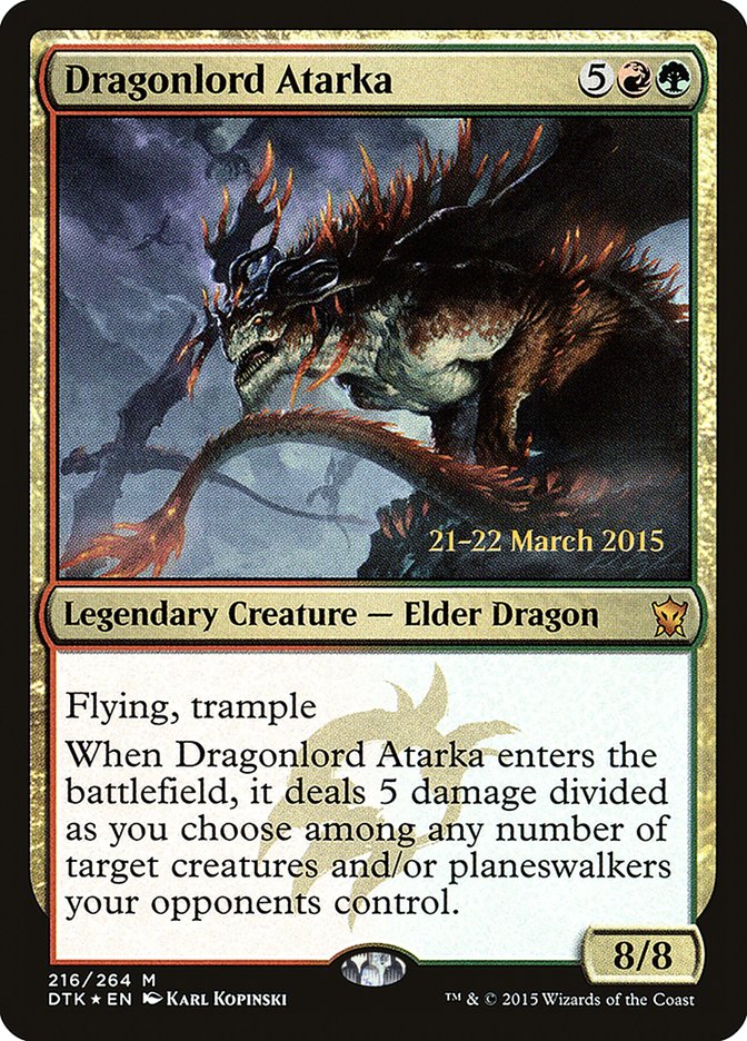 Dragonlord Atarka [Dragons of Tarkir Prerelease Promos] | Jomio and Rueliete's Cards and Comics