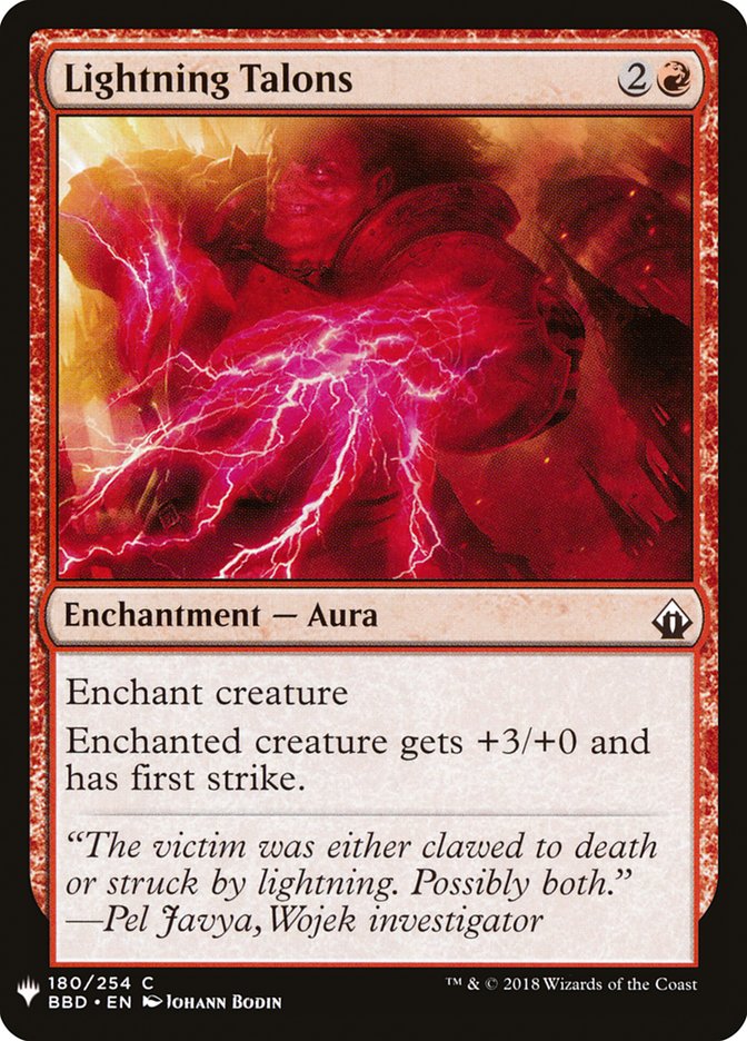 Lightning Talons [Mystery Booster] | Jomio and Rueliete's Cards and Comics