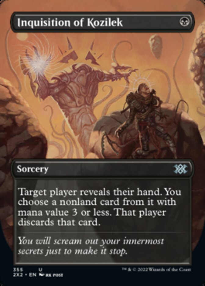 Inquisition of Kozilek (Borderless Alternate Art) [Double Masters 2022] | Jomio and Rueliete's Cards and Comics