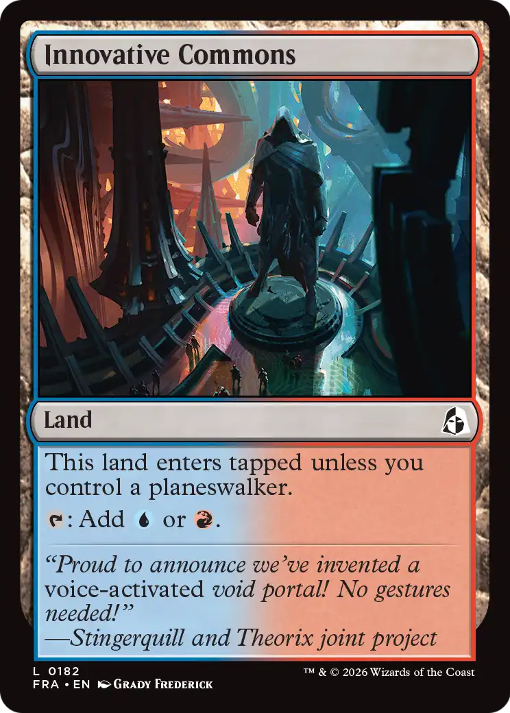 Innovative Commons [Reality Fracture] | Jomio and Rueliete's Cards and Comics