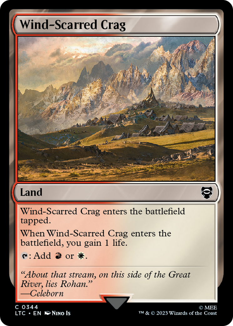 Wind-Scarred Crag [The Lord of the Rings: Tales of Middle-Earth Commander] | Jomio and Rueliete's Cards and Comics
