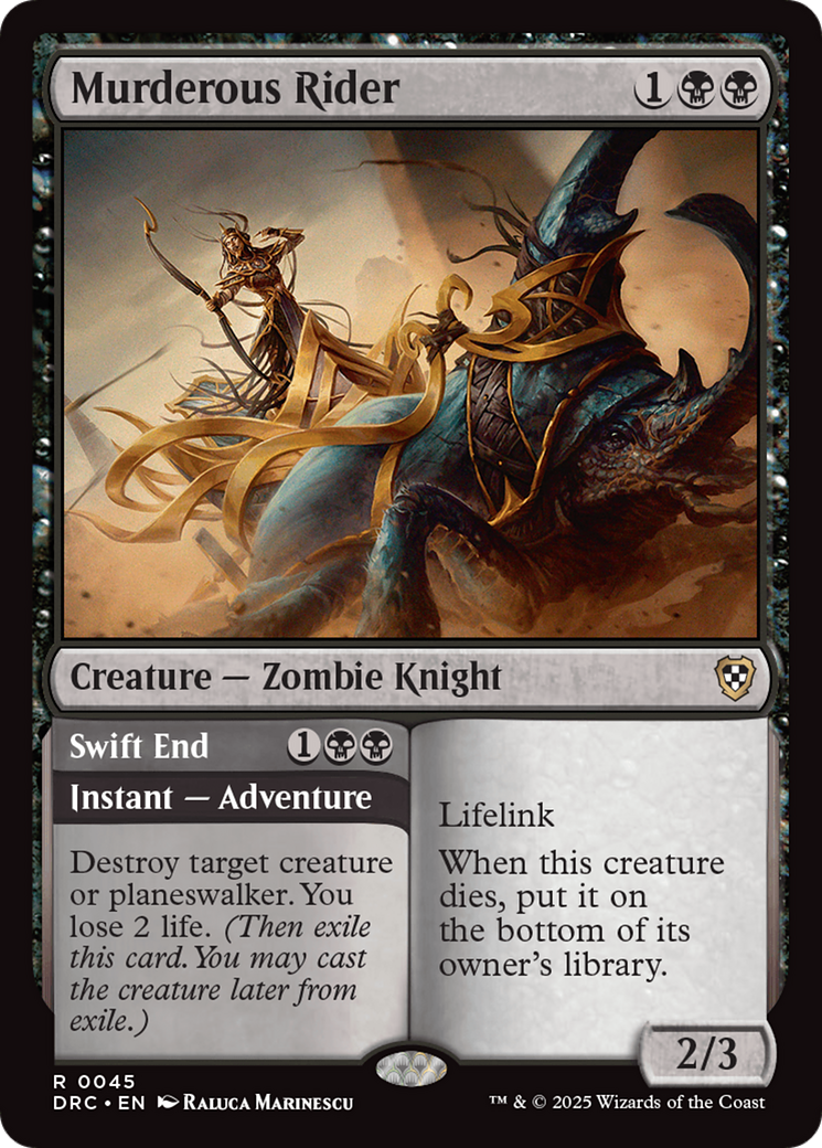Murderous Rider [Aetherdrift Commander] | Jomio and Rueliete's Cards and Comics