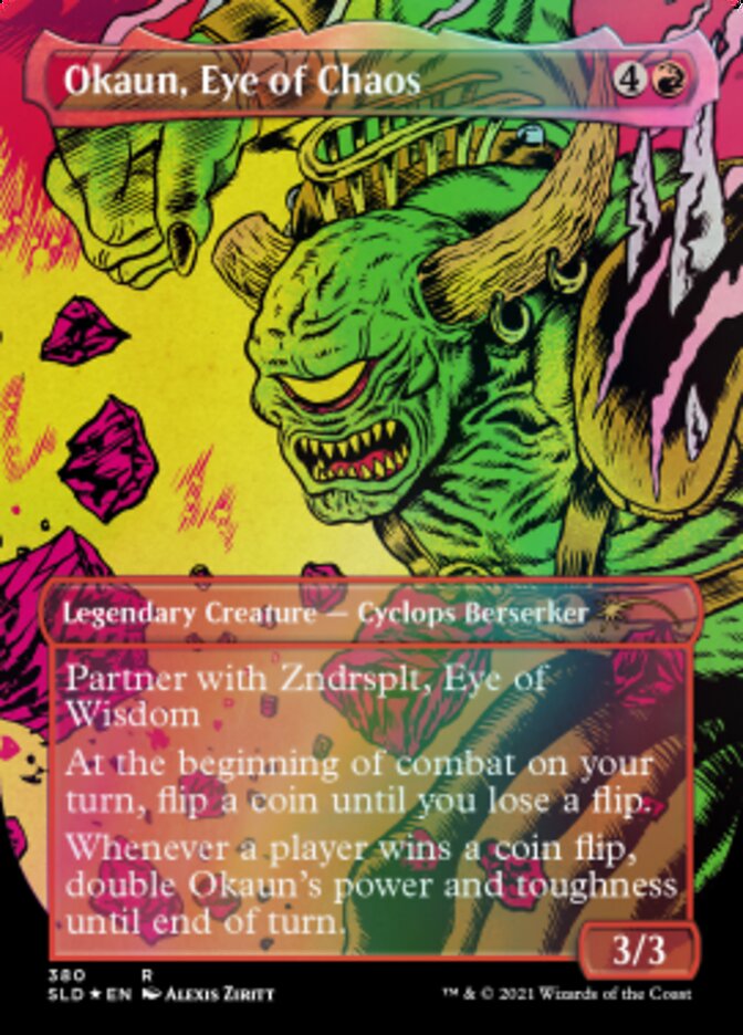 Okaun, Eye of Chaos // Okaun, Eye of Chaos (Borderless) [Secret Lair Drop Series] | Jomio and Rueliete's Cards and Comics