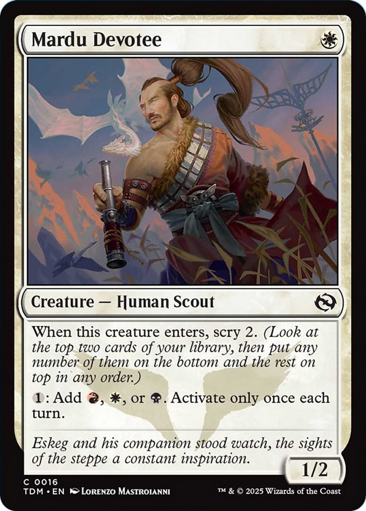 Mardu Devotee [Tarkir: Dragonstorm] | Jomio and Rueliete's Cards and Comics