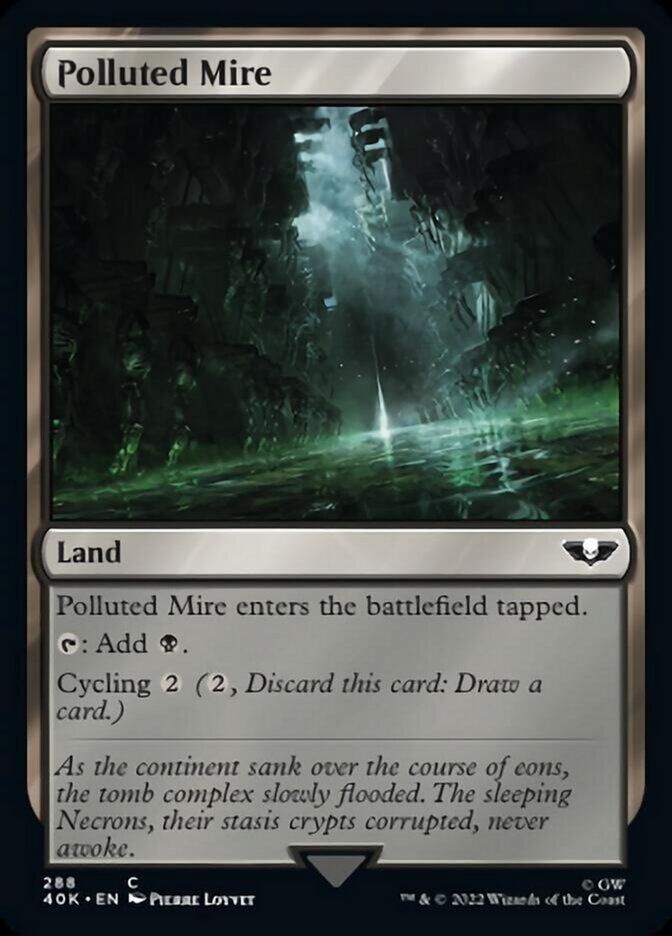Polluted Mire (Surge Foil) [Warhammer 40,000] | Jomio and Rueliete's Cards and Comics