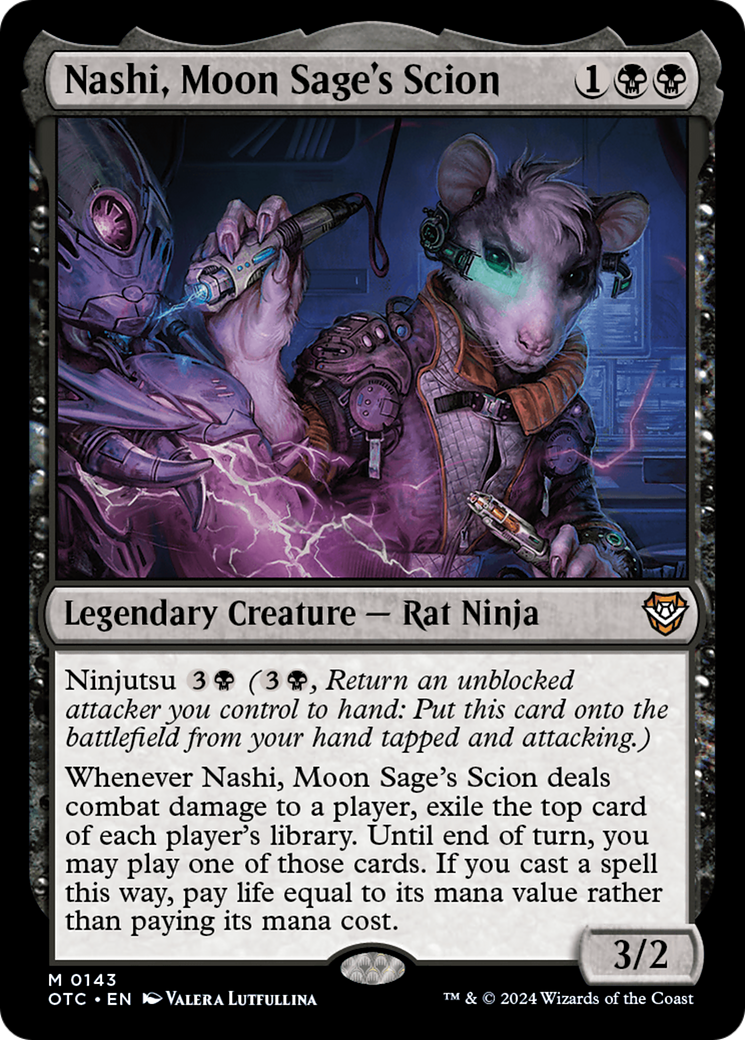 Nashi, Moon Sage's Scion [Outlaws of Thunder Junction Commander] | Jomio and Rueliete's Cards and Comics