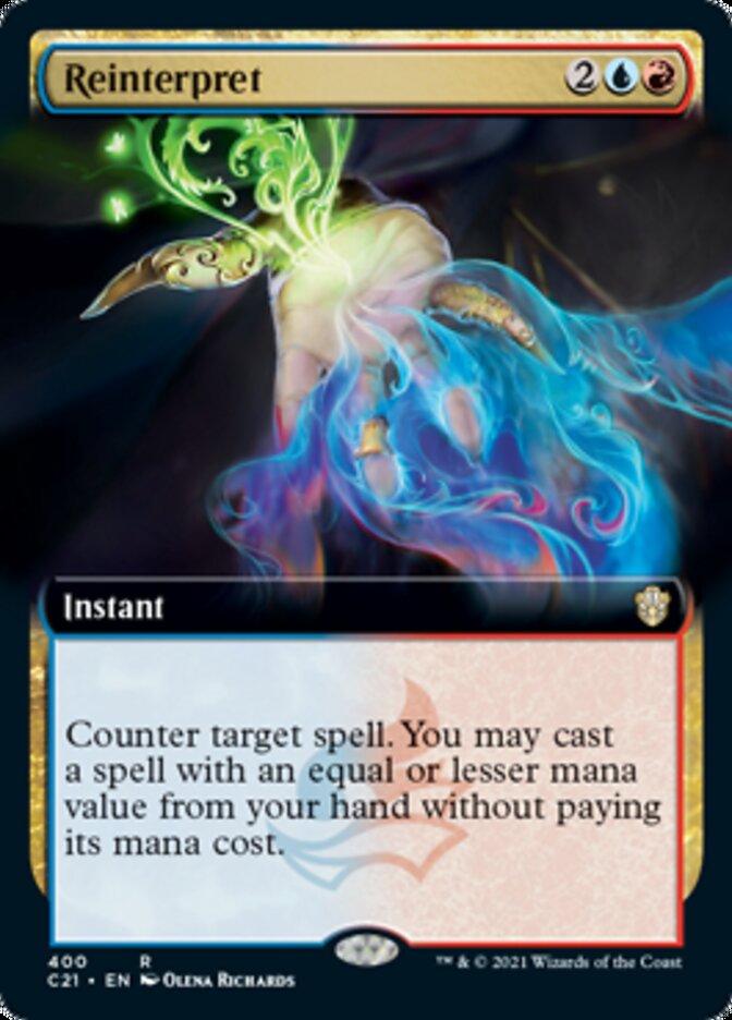 Reinterpret (Extended Art) [Commander 2021] | Jomio and Rueliete's Cards and Comics