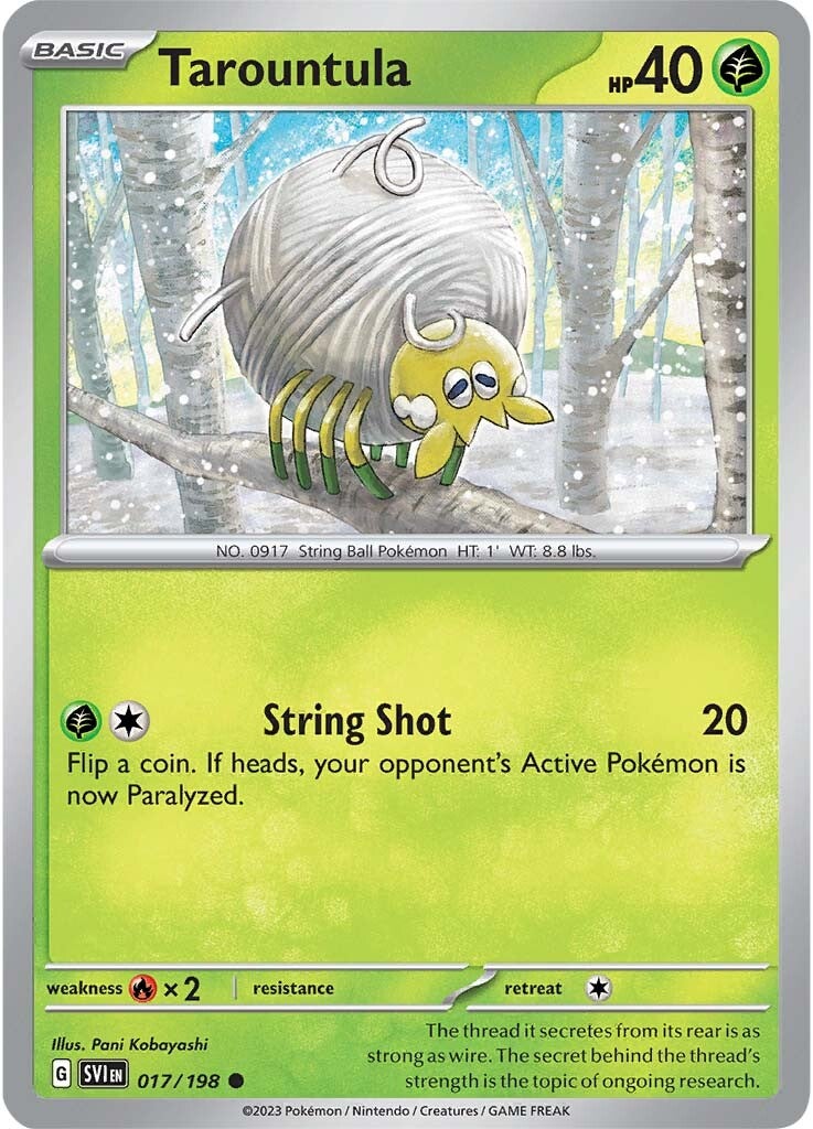 Tarountula (017/198) [Scarlet & Violet: Base Set] | Jomio and Rueliete's Cards and Comics