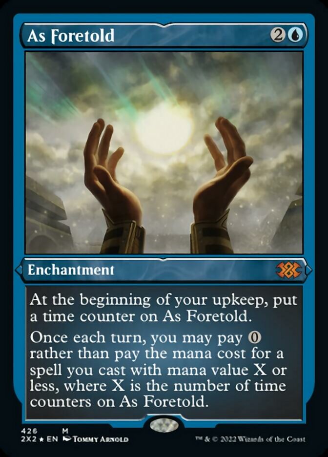 As Foretold (Foil Etched) [Double Masters 2022] | Jomio and Rueliete's Cards and Comics