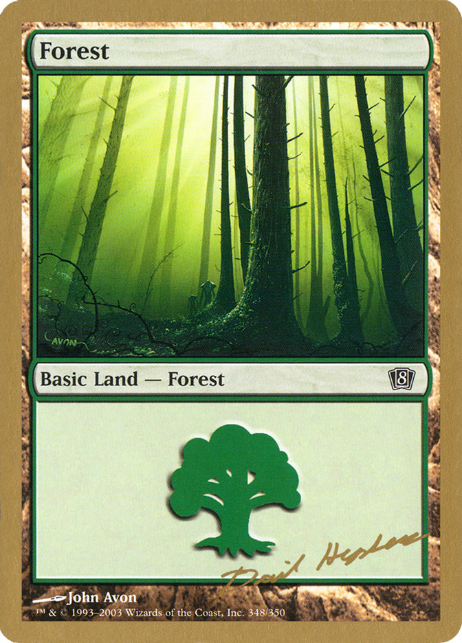 Forest (dh348) (Dave Humpherys) [World Championship Decks 2003] | Jomio and Rueliete's Cards and Comics