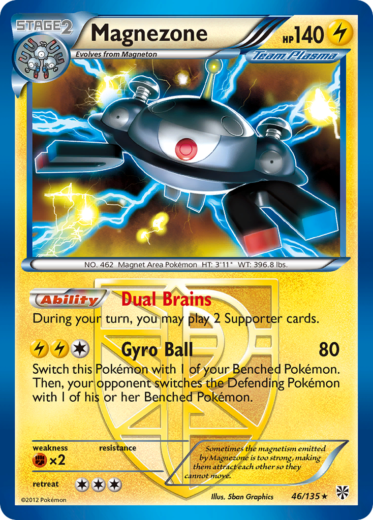 Magnezone (46/135) [Black & White: Plasma Storm] | Jomio and Rueliete's Cards and Comics