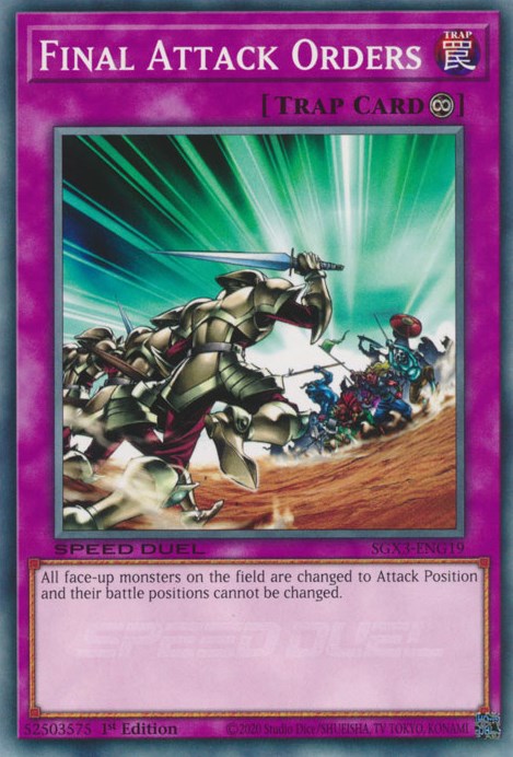 Final Attack Orders [SGX3-ENG19] Common | Jomio and Rueliete's Cards and Comics
