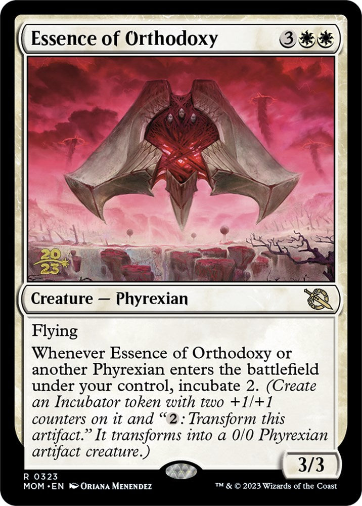 Essence of Orthodoxy [March of the Machine Prerelease Promos] | Jomio and Rueliete's Cards and Comics