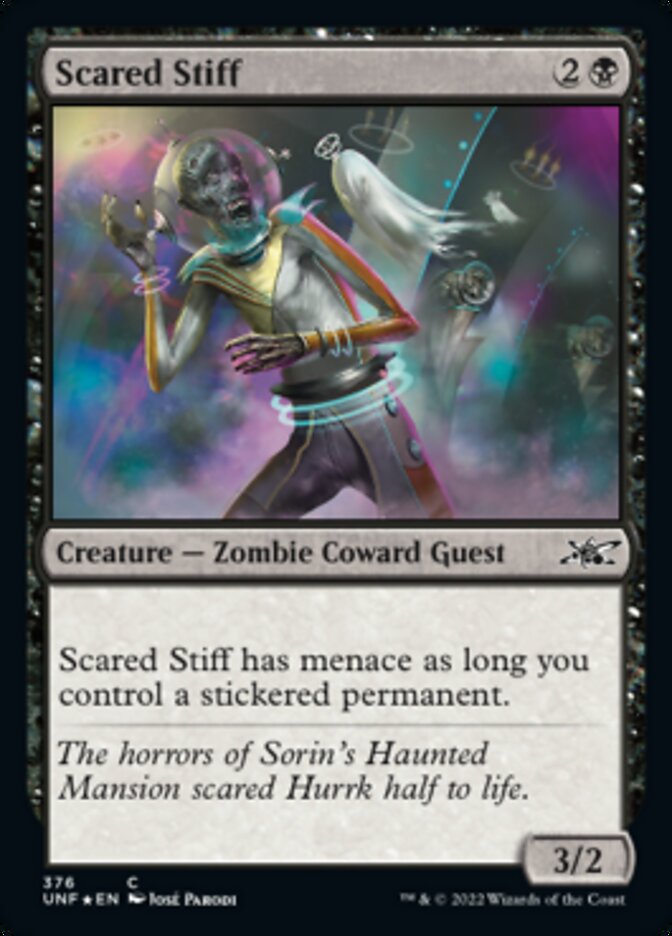 Scared Stiff (Galaxy Foil) [Unfinity] | Jomio and Rueliete's Cards and Comics