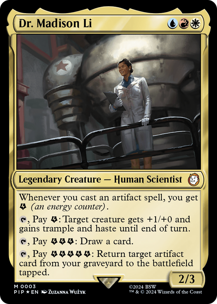 Dr. Madison Li [Fallout] | Jomio and Rueliete's Cards and Comics