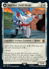 Ratchet, Field Medic // Ratchet, Rescue Racer [Transformers] | Jomio and Rueliete's Cards and Comics