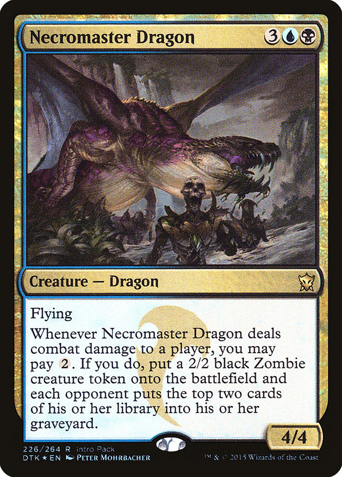 Necromaster Dragon (Intro Pack) [Dragons of Tarkir Promos] | Jomio and Rueliete's Cards and Comics