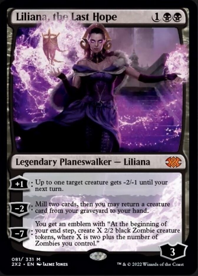 Liliana, the Last Hope [Double Masters 2022] | Jomio and Rueliete's Cards and Comics