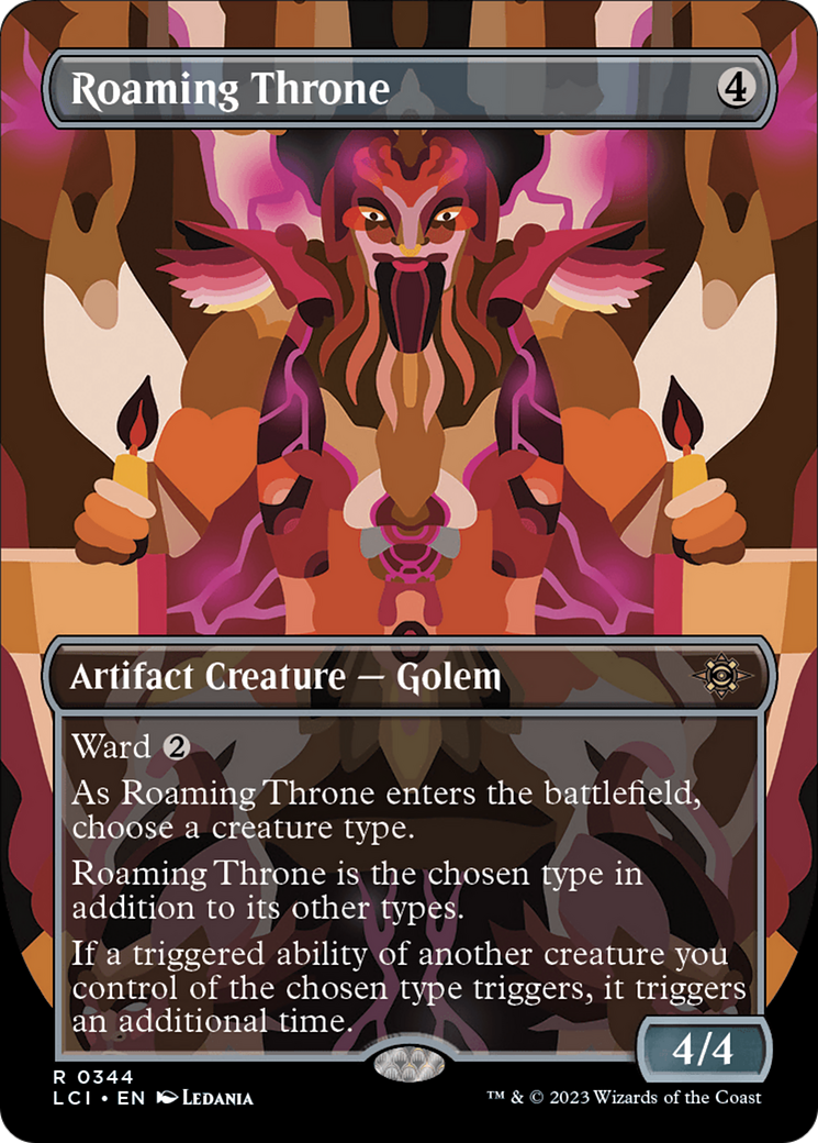 Roaming Throne (Borderless) [The Lost Caverns of Ixalan] | Jomio and Rueliete's Cards and Comics