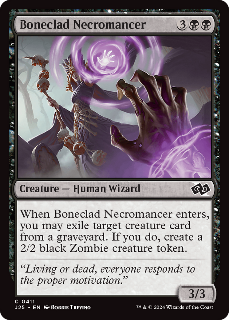 Boneclad Necromancer [Foundations Jumpstart] | Jomio and Rueliete's Cards and Comics