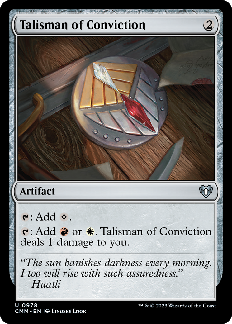 Talisman of Conviction [Commander Masters] | Jomio and Rueliete's Cards and Comics