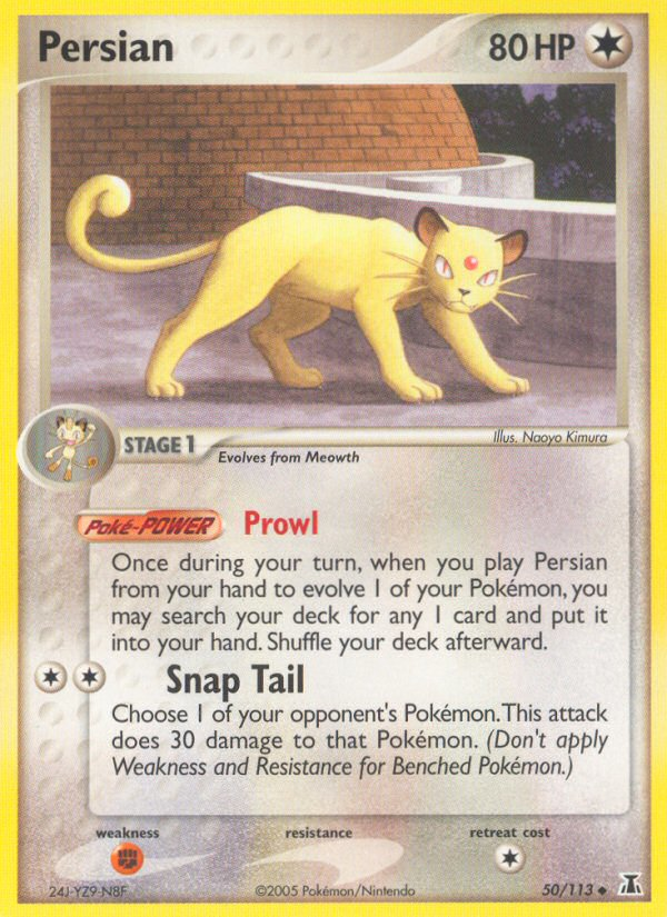 Persian (50/113) [EX: Delta Species] | Jomio and Rueliete's Cards and Comics