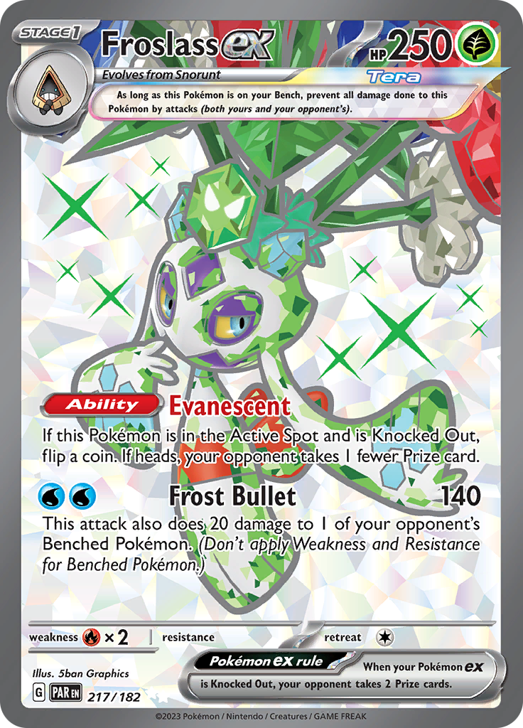 Froslass ex (217/182) [Scarlet & Violet: Paradox Rift] | Jomio and Rueliete's Cards and Comics