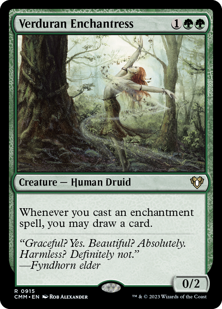 Verduran Enchantress [Commander Masters] | Jomio and Rueliete's Cards and Comics