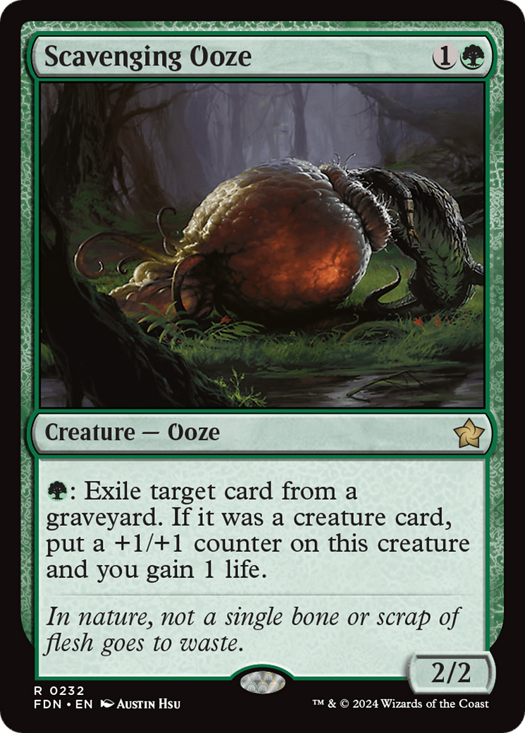 Scavenging Ooze [Foundations] | Jomio and Rueliete's Cards and Comics