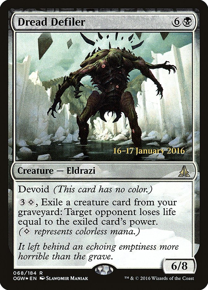 Dread Defiler [Oath of the Gatewatch Prerelease Promos] | Jomio and Rueliete's Cards and Comics