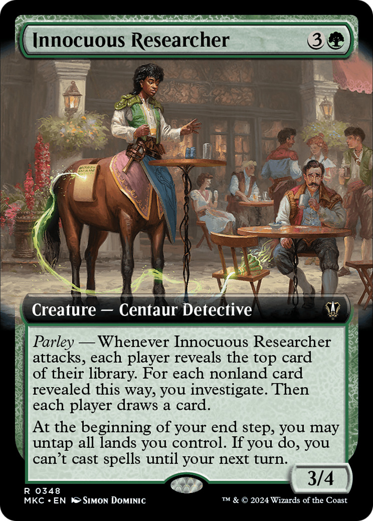 Innocuous Researcher (Extended Art) [Murders at Karlov Manor Commander] | Jomio and Rueliete's Cards and Comics