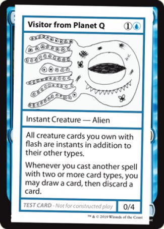 Visitor from Planet Q (2021 Edition) [Mystery Booster Playtest Cards] | Jomio and Rueliete's Cards and Comics