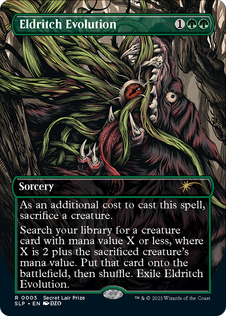 Eldritch Evolution (Borderless) [Secret Lair Showdown] | Jomio and Rueliete's Cards and Comics