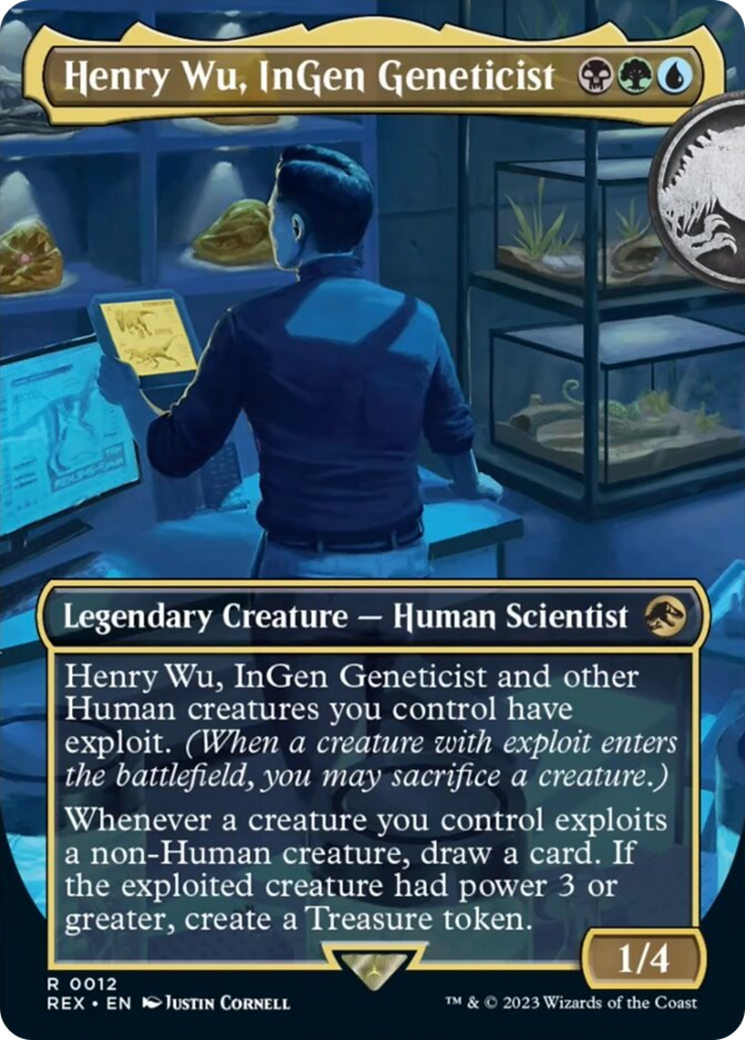 Henry Wu, InGen Geneticist (Borderless) [Jurassic World Collection] | Jomio and Rueliete's Cards and Comics