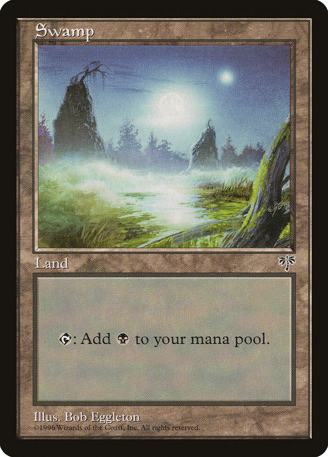 Swamp (Moon) [Mirage] | Jomio and Rueliete's Cards and Comics