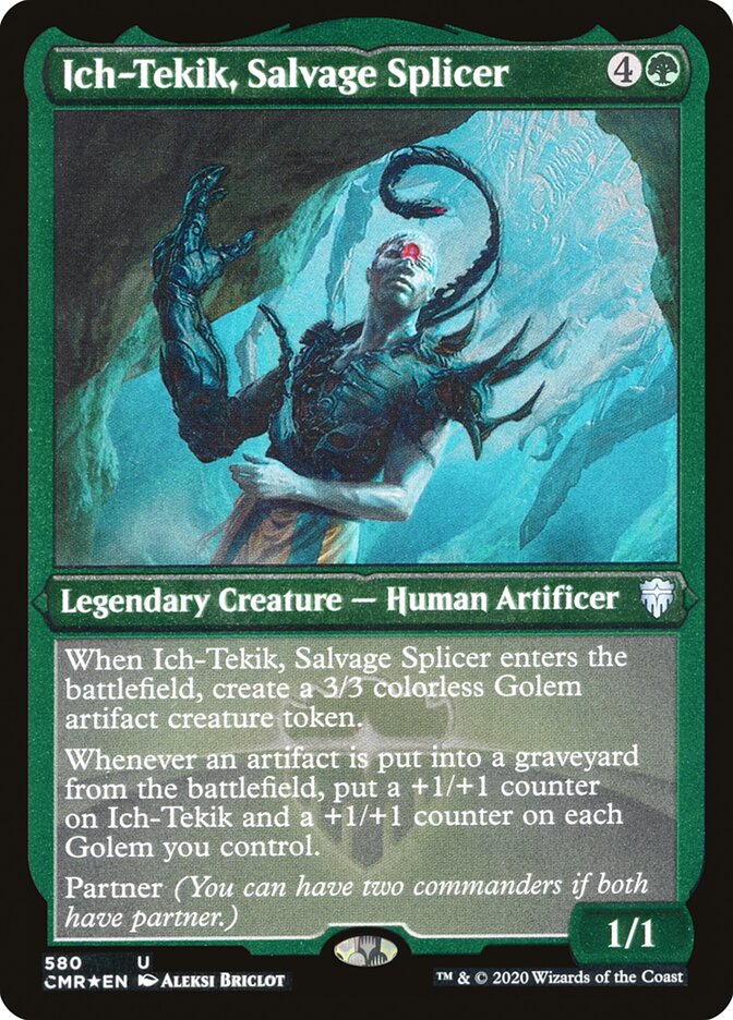 Ich-Tekik, Salvage Splicer (Etched) [Commander Legends] | Jomio and Rueliete's Cards and Comics
