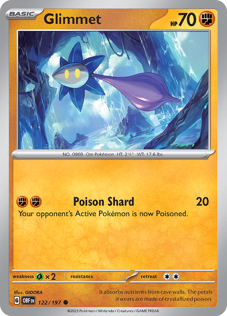 Glimmet (122/197) [Scarlet & Violet: Obsidian Flames] | Jomio and Rueliete's Cards and Comics