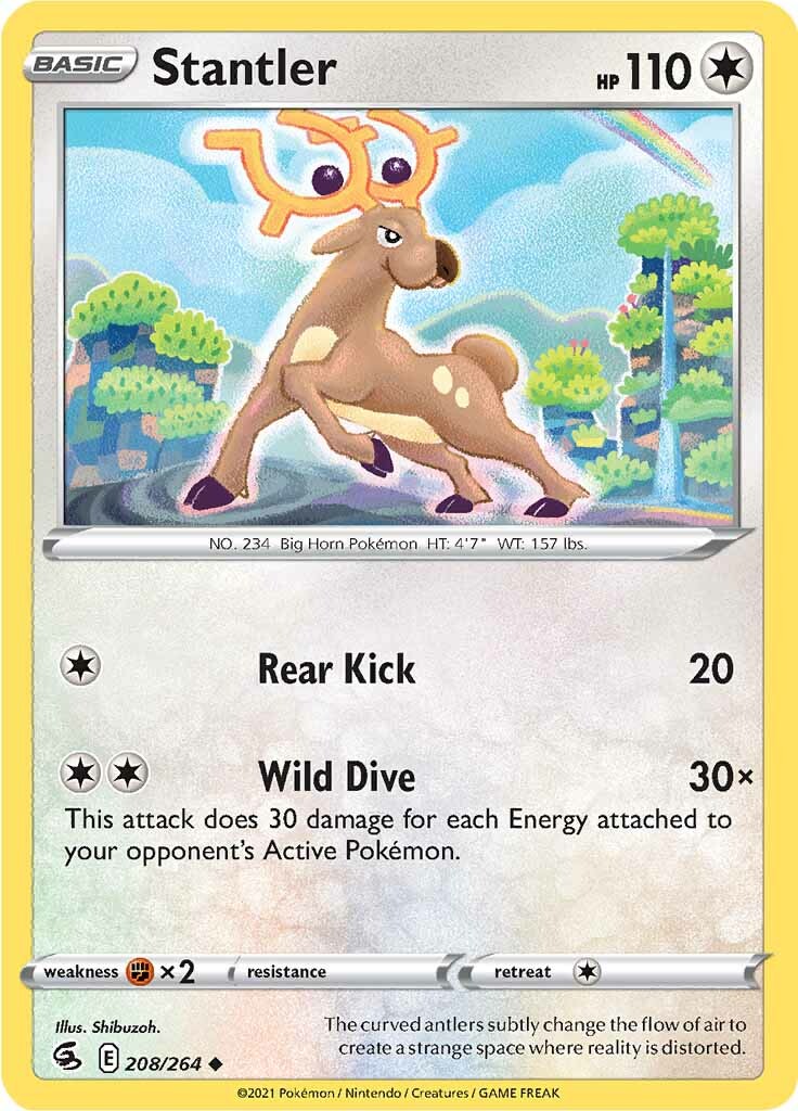 Stantler (208/264) [Sword & Shield: Fusion Strike] | Jomio and Rueliete's Cards and Comics