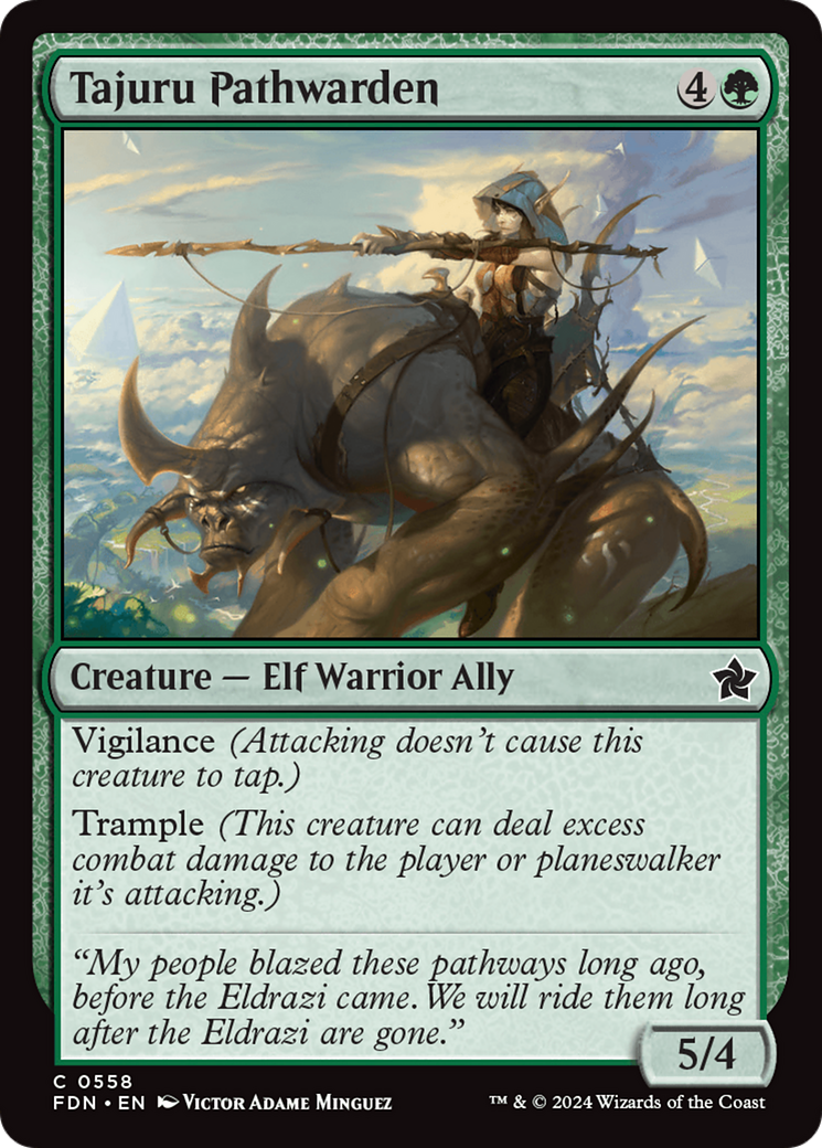 Tajuru Pathwarden [Foundations] | Jomio and Rueliete's Cards and Comics