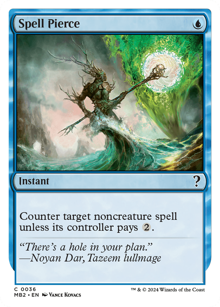 Spell Pierce (White Border) [Mystery Booster 2] | Jomio and Rueliete's Cards and Comics