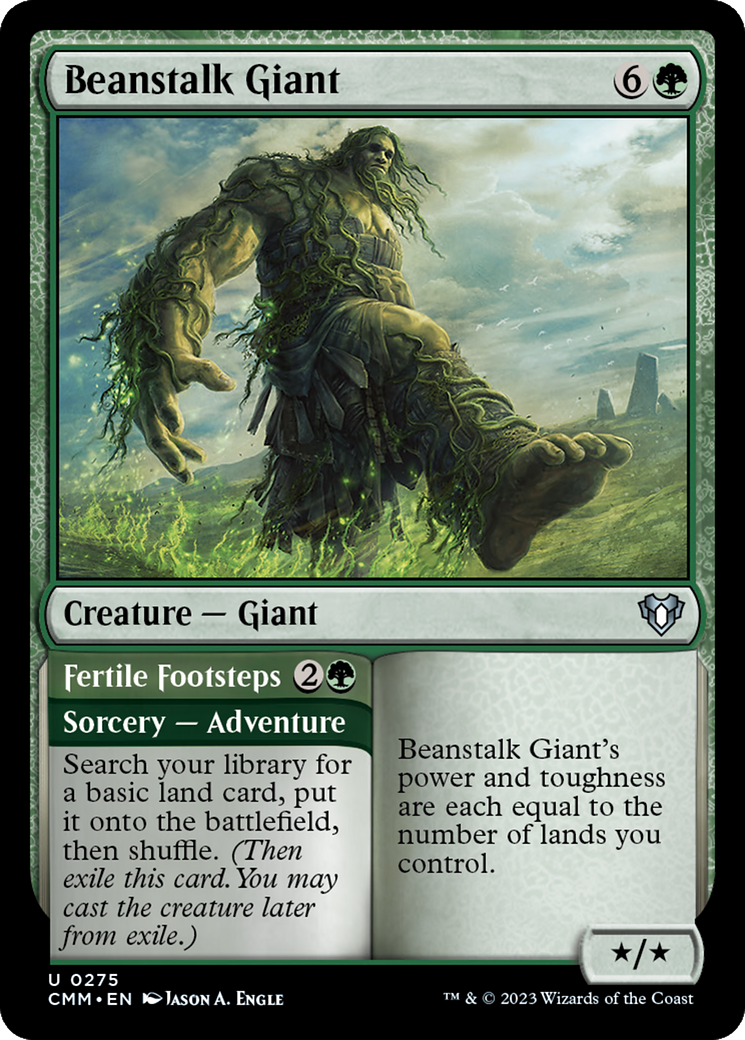 Beanstalk Giant // Fertile Footsteps [Commander Masters] | Jomio and Rueliete's Cards and Comics