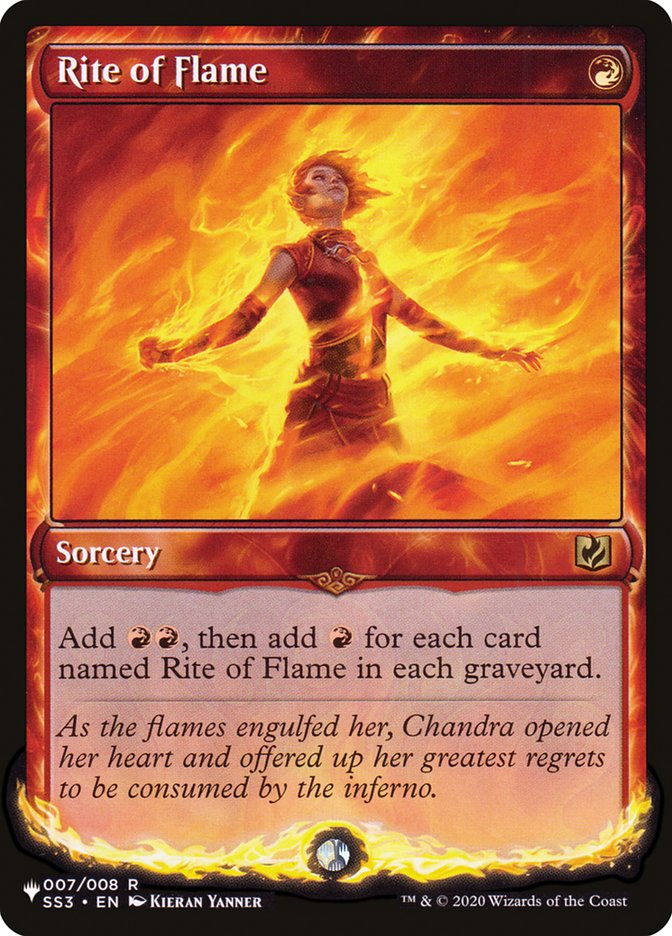 Rite of Flame [The List] | Jomio and Rueliete's Cards and Comics